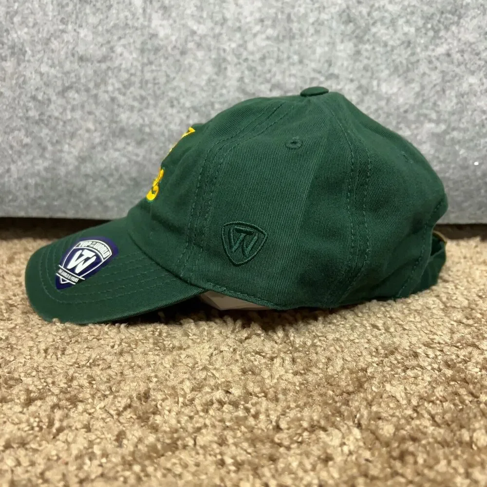 Baylor Bears Mens Hat Adjustable Green Gold NCAA Basketball Champions Big 12 Cap